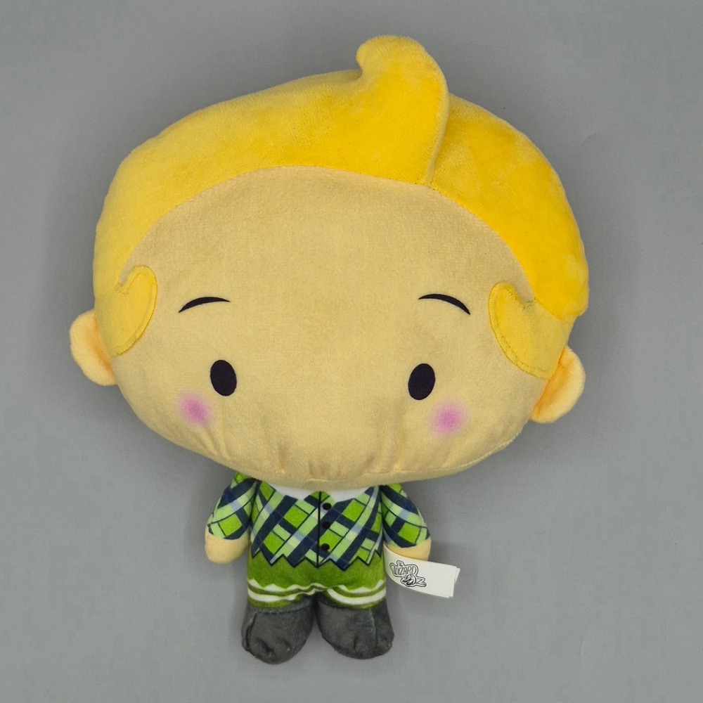 Toy‎ Factory Wizard of Oz Munchkin Plush Yellow Hair Green Plaid 2022 Movie Toy